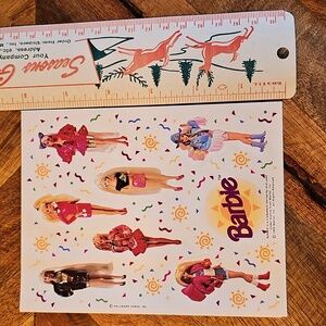Hallmark Barbie Sticker Sheet